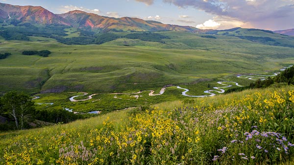 East River photographed facing east in Gothic, CO. (Image credit: Roy Kaltschmidt, Lawrence Berkeley National Laboratory, July 2014)